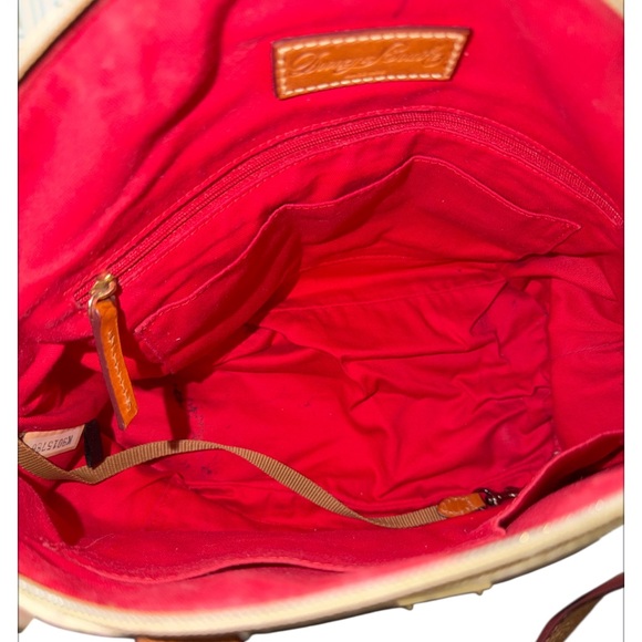 Dooney & Bourke embroidered Beige and Brown Satchel - Picture 3 of 3